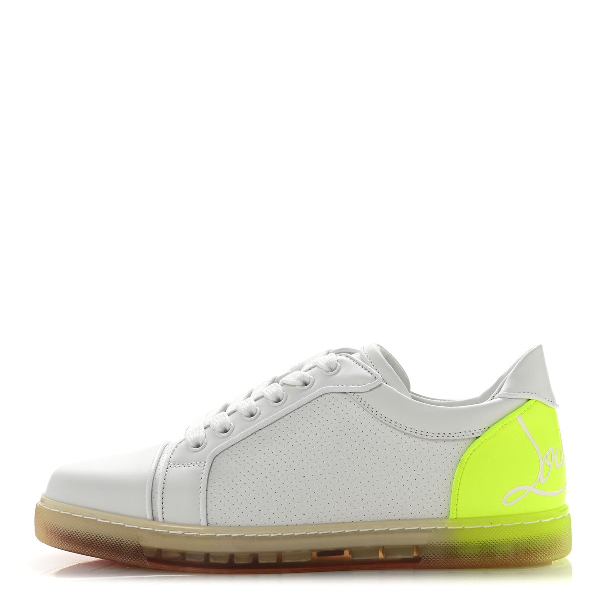 Christian Louboutin Calfskin Women's Fun Vieira Orlato Sneakers 39 Bianco