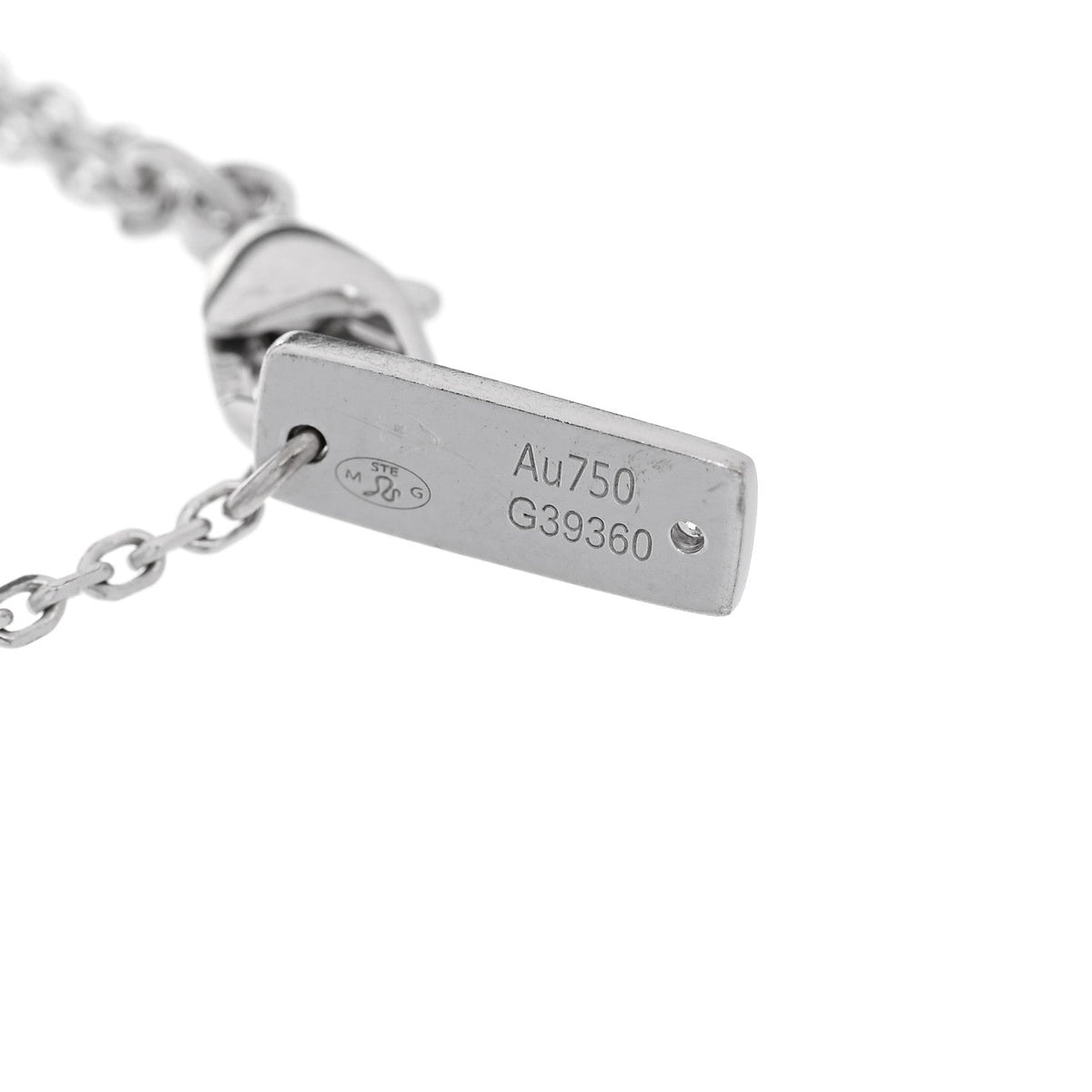 18K White Gold Diamond My Twin Anklet