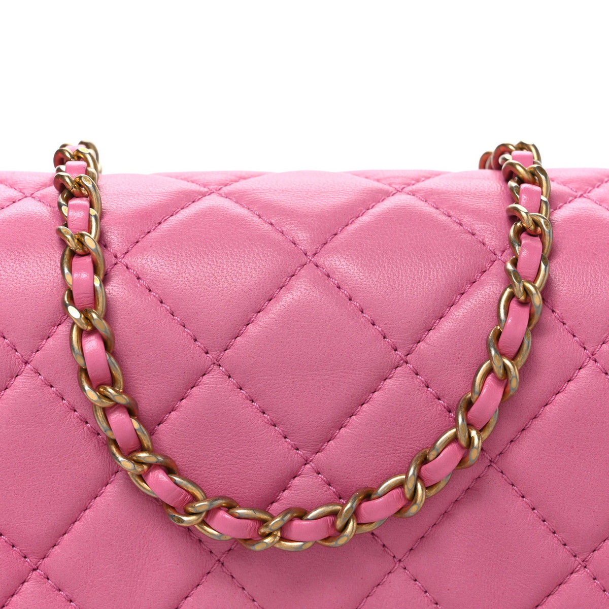 Mini Quilted Lambskin Flap Shoulder Bag