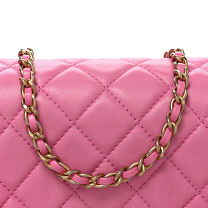 Mini Quilted Lambskin Flap Shoulder Bag