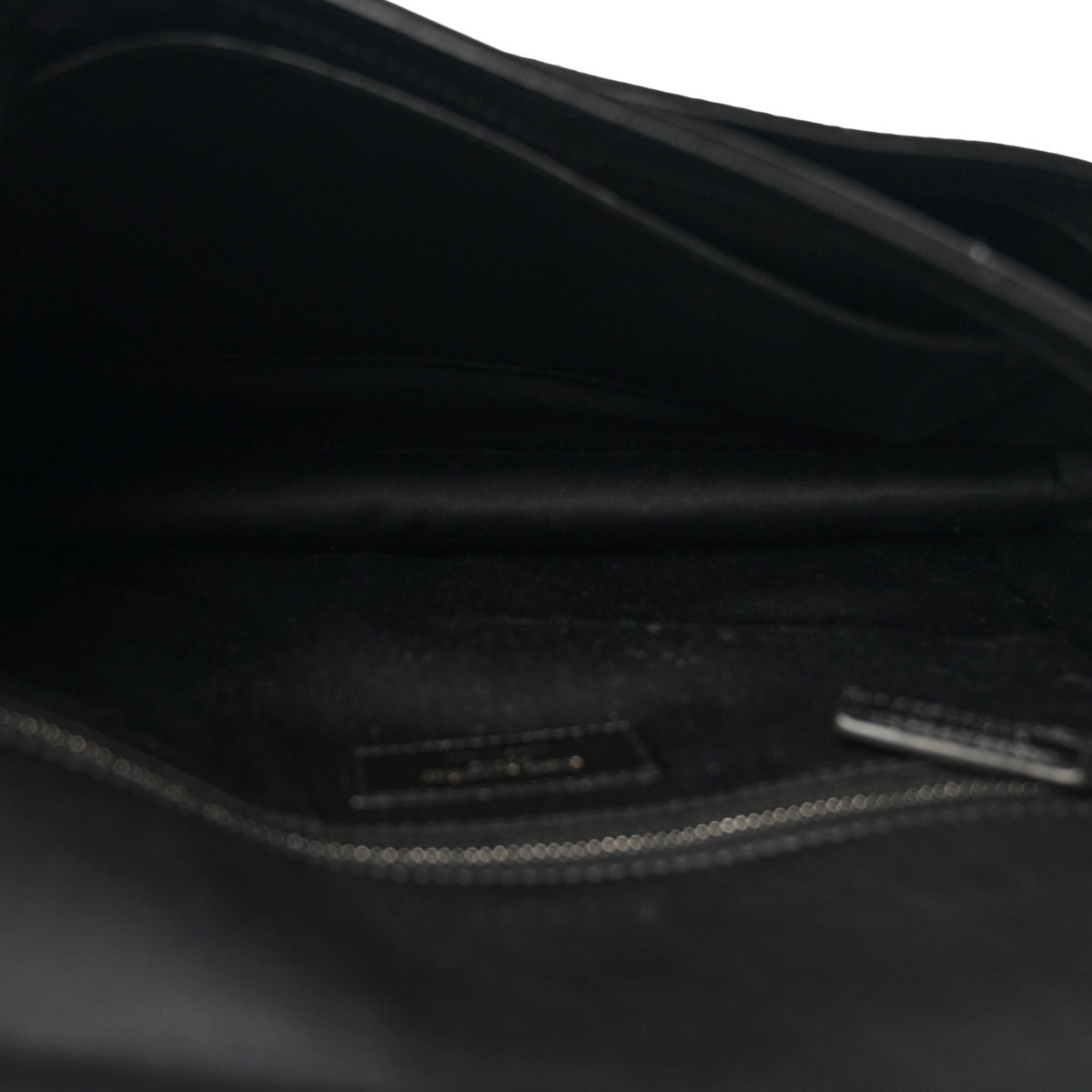 Saint Laurent Suede Monogram Medium Niki Chain Satchel Black