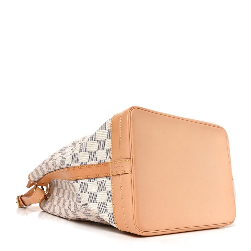 Louis Vuitton Damier Azur Coated Canvas Noe White