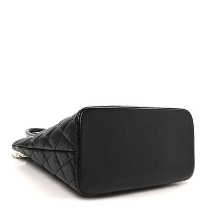 Quilted Caviar Tote Bag