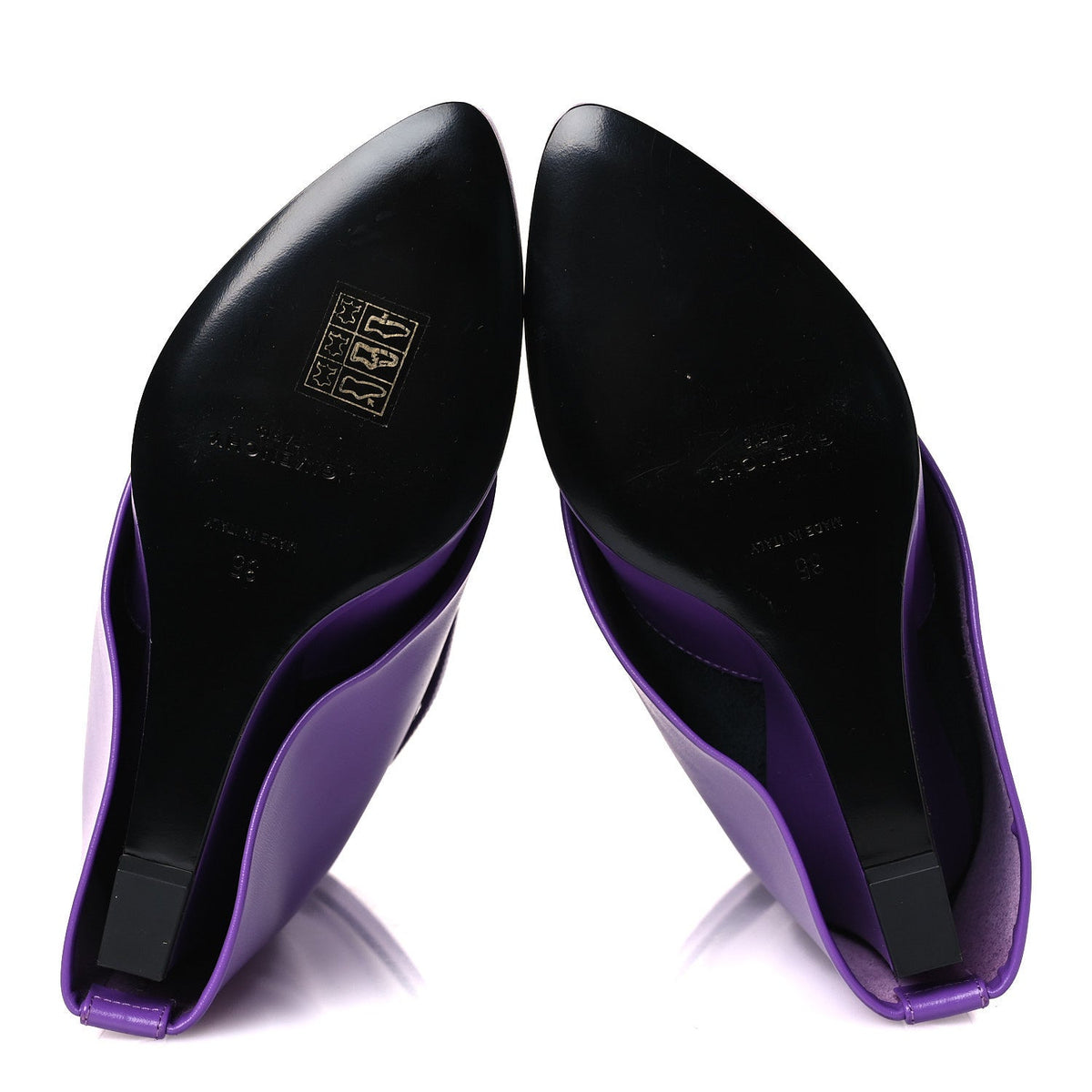 Givenchy Calfskin Women's Shark Lock Ankle Boots 35 Ultraviolet