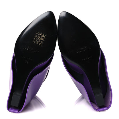 Givenchy Calfskin Women's Shark Lock Ankle Boots 35 Ultraviolet