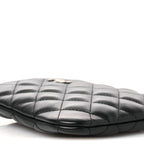 Chanel Lambskin Quilted Mini Crossbody Bag Black