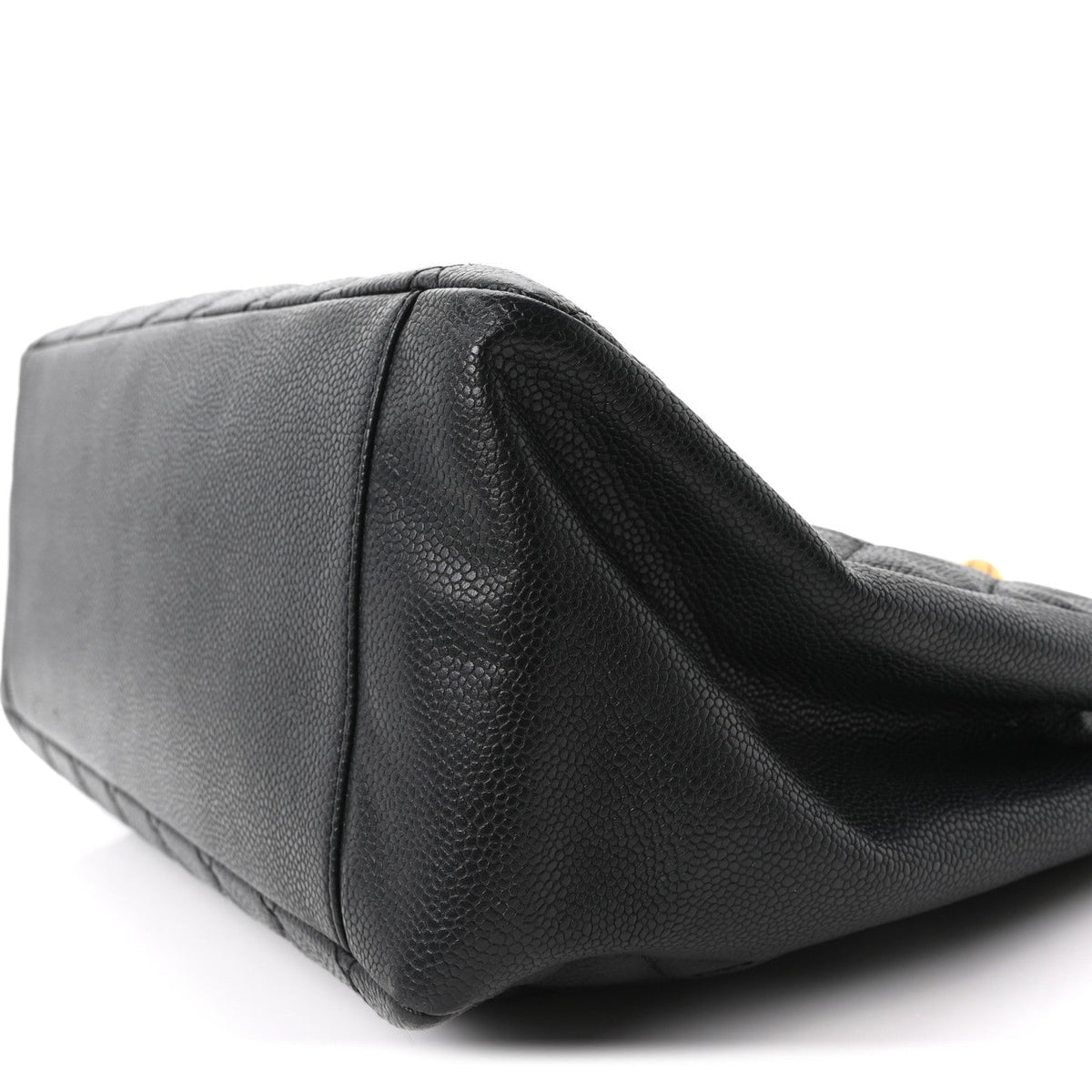 Quilted Caviar Tote Bag