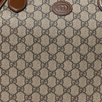 Gucci GG Supreme Retro Interlocking G Large Duffle Bag Brown Sugar