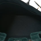 Hermes Togo Matte Alligator Birkin Touch 25 Vert Cypress