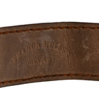 Franck Muller 18K Yellow Gold Alligator 30mm Long Island Watch Brown 1000SC