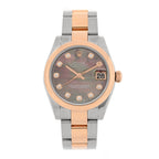 Rolex Stainless Steel 18K Everose Gold Diamond 31mm Datejust Watch 178241