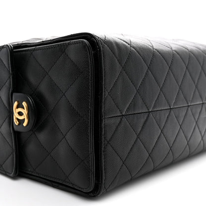 Medium Quilted Caviar Handbag