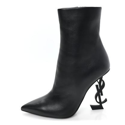 Saint Laurent Nappa Women's Vendome Opyum Ankle Boots 36 Black