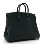 Hermes Togo Matte Alligator Birkin Touch 25 Vert Cypress