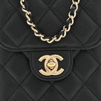 Chanel Caviar Quilted Classic Phone Holder Black