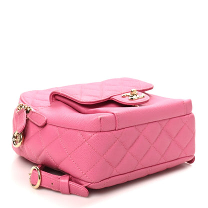 Small Quilted Caviar Backpack