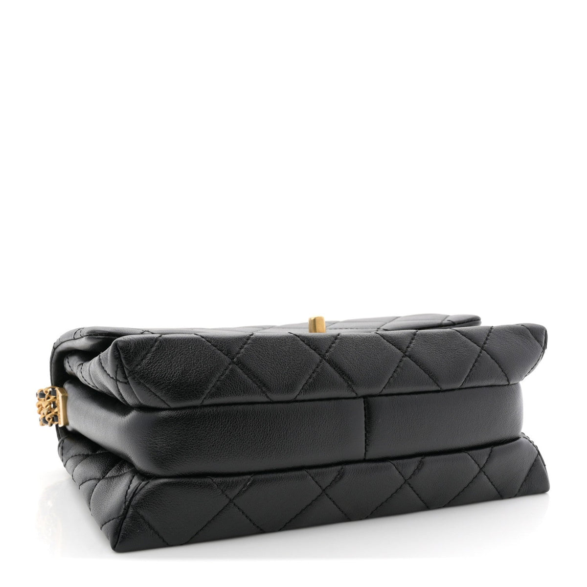 Mini Quilted Calfskin Flap Shoulder Bag