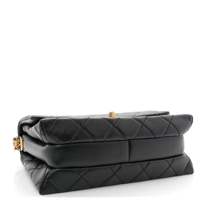 Mini Quilted Calfskin Flap Shoulder Bag