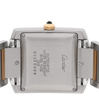 Cartier Stainless Steel 18K Yellow Gold 28mm Tank Francaise Watch