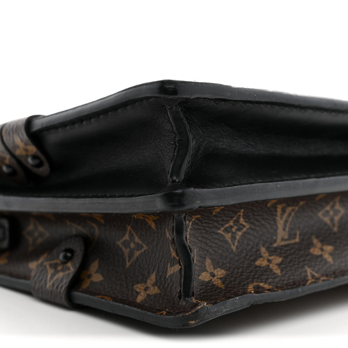 Louis Vuitton Reverse Monogram Trunk Clutch Bag Brown