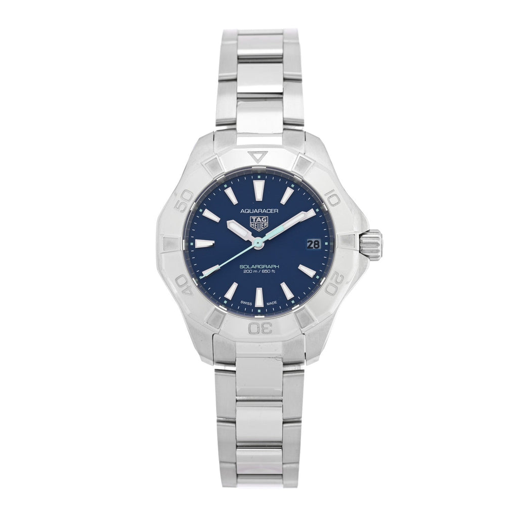 Tag Heuer Stainless Steel 34mm Aquaracer Watch Blue WBP1311