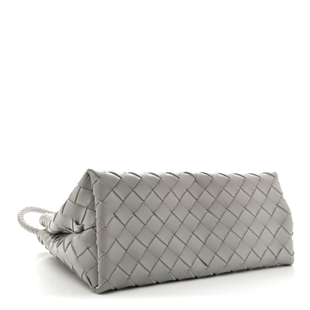 Bottega Veneta Nappa Intrecciato Small Andiamo Shoulder Bag Sterling