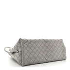 Bottega Veneta Nappa Intrecciato Small Andiamo Shoulder Bag Sterling