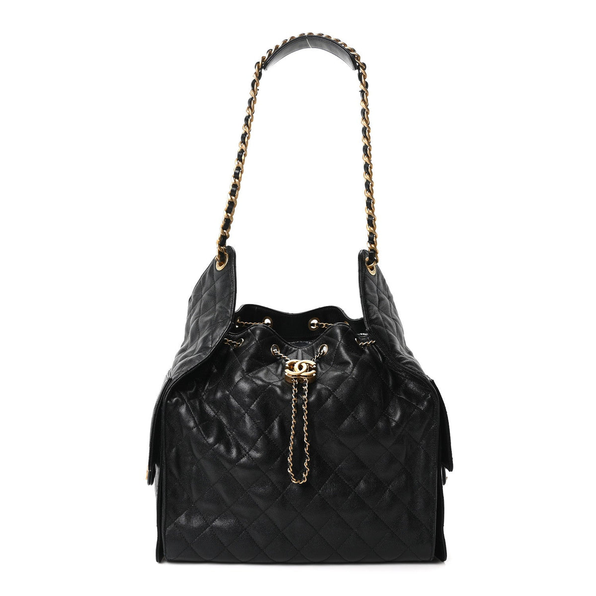 Medium Quilted Caviar Handbag