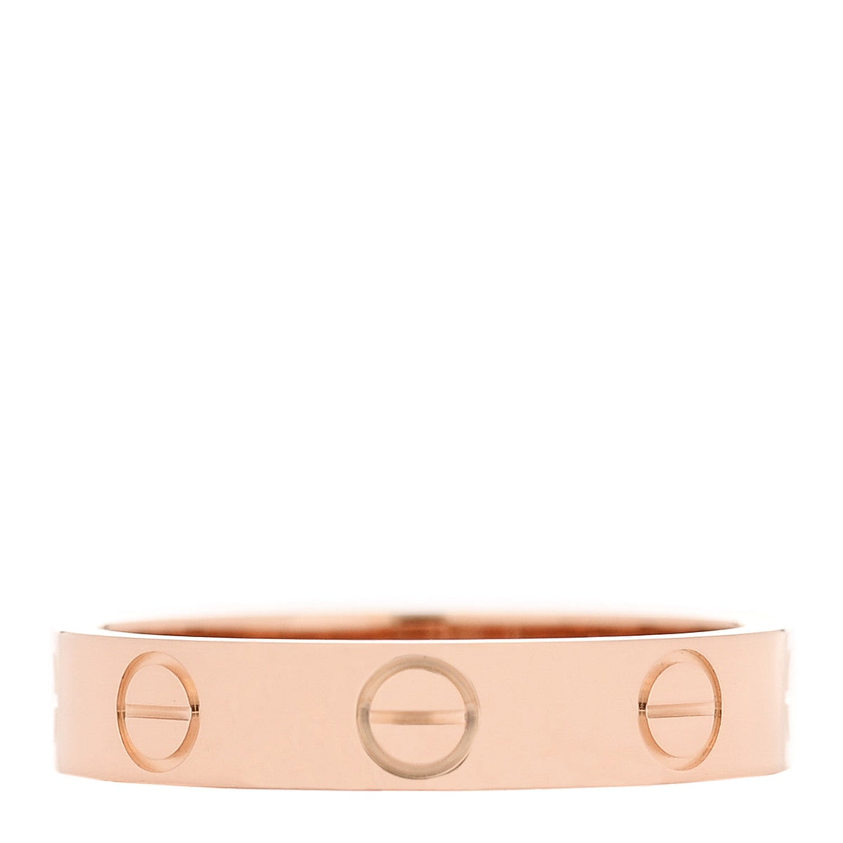 18K Pink Gold 3.5mm LOVE Wedding Band Ring 49 5