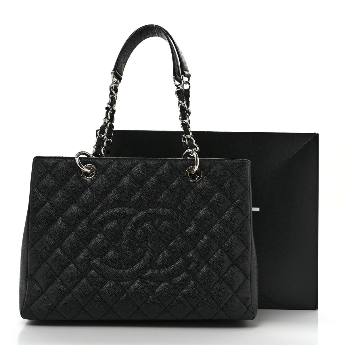 Quilted Caviar Tote Bag