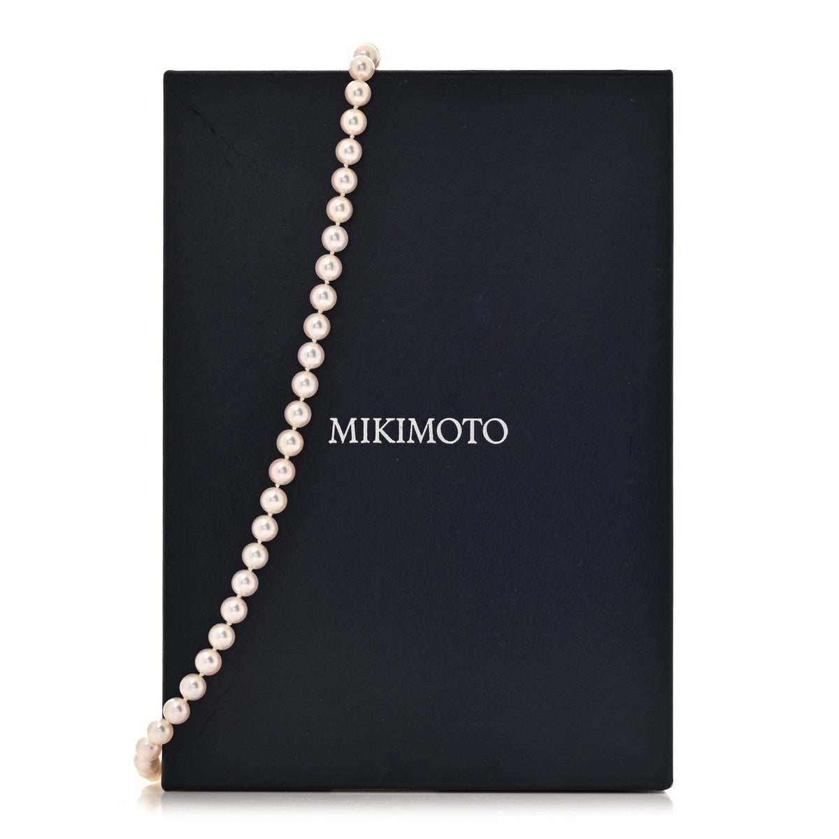 18K White Gold Akoya Cultured Pearl 6.5-7mm Strand Necklace