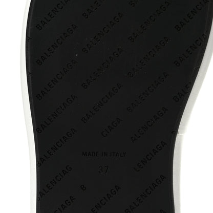 Balenciaga Smooth Nappa Women's Rise Wedge Sandals 37 White Black