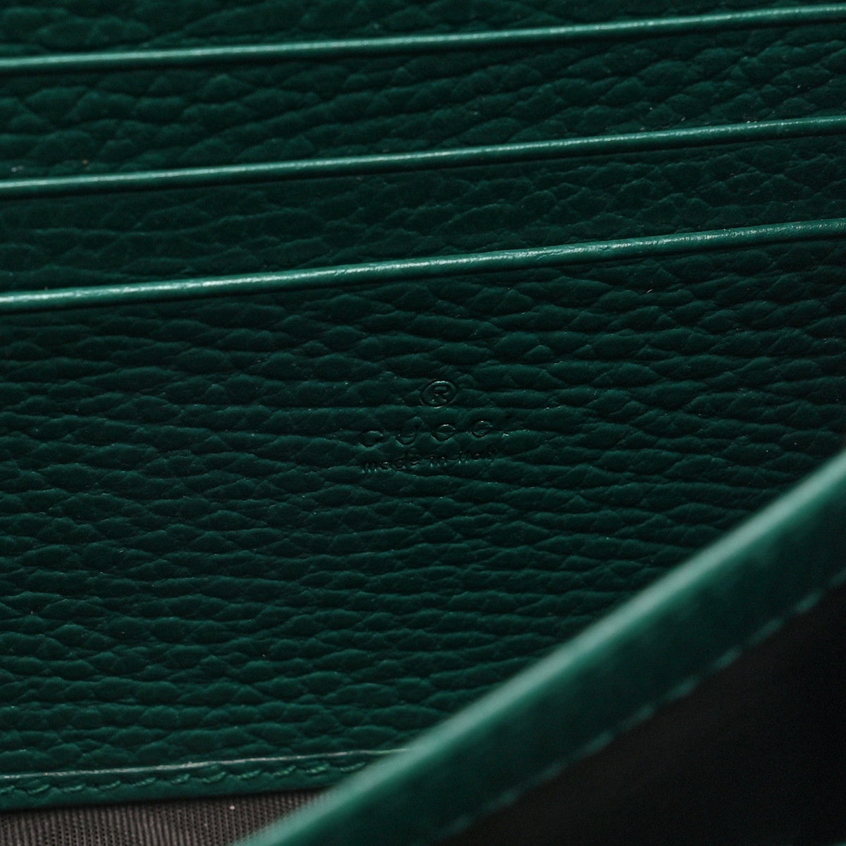 Gucci Calfskin Mini Dionysus Chain Wallet Emerald