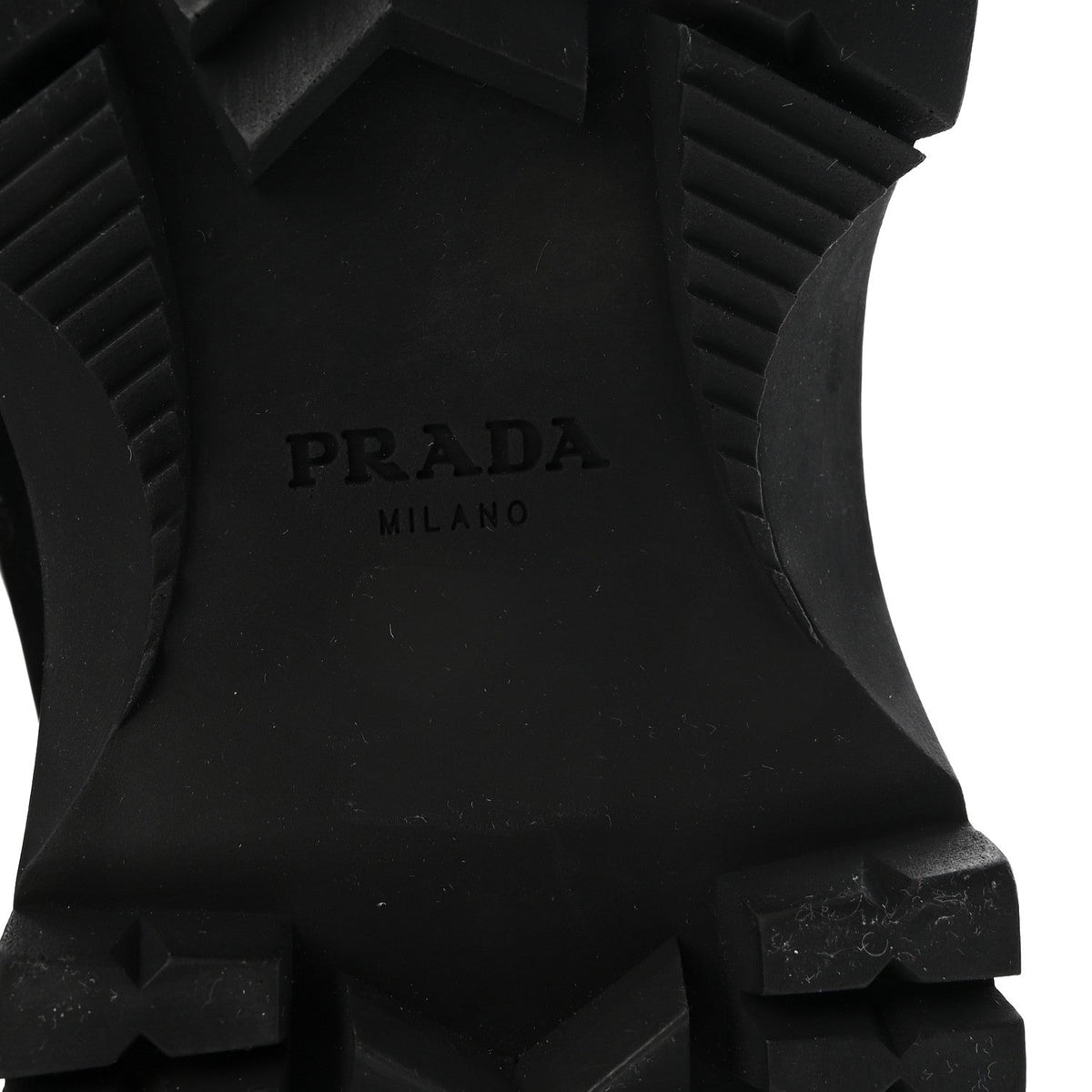 Prada Vitello Montana Neoprene Women's Combat Boots 36 Black