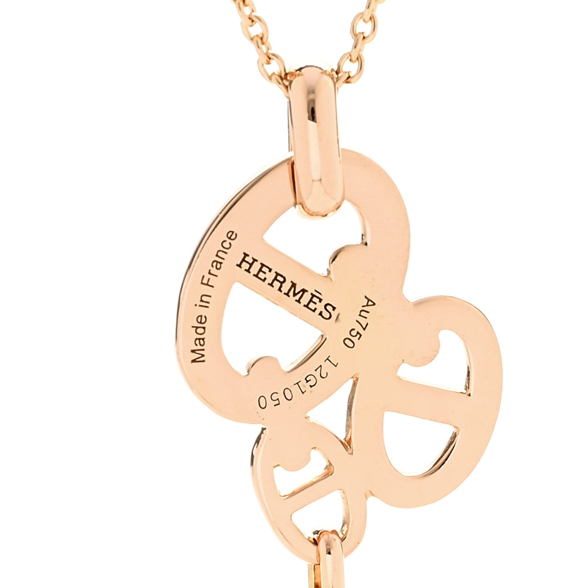 18K Rose Gold Diamond Chaine D'Ancre Enchainee Necklace MM