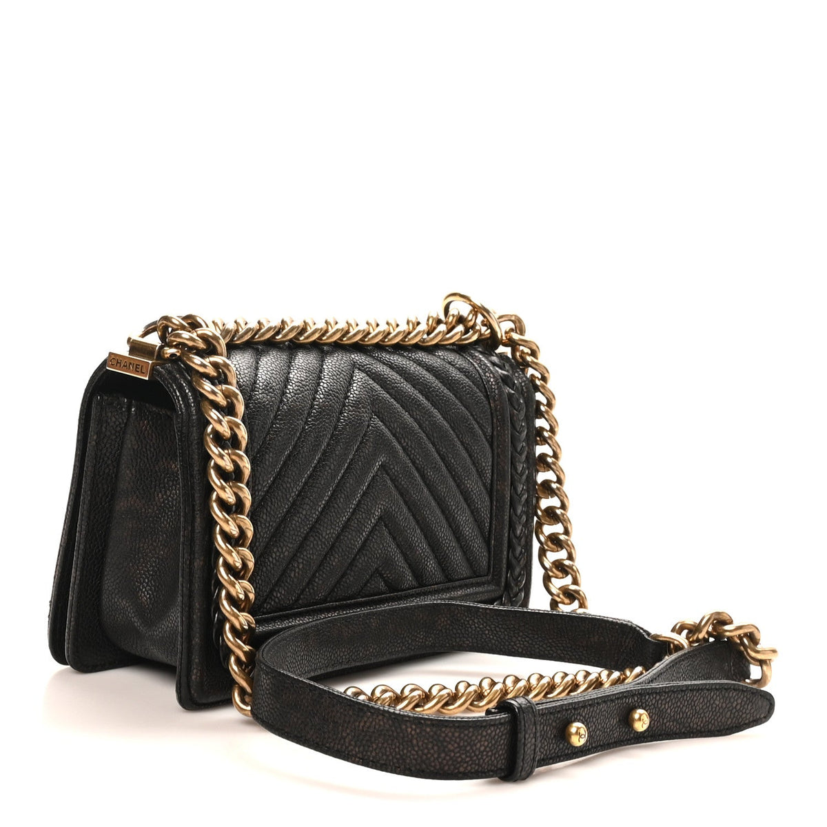 Small Calfskin Flap Shoulder Bag