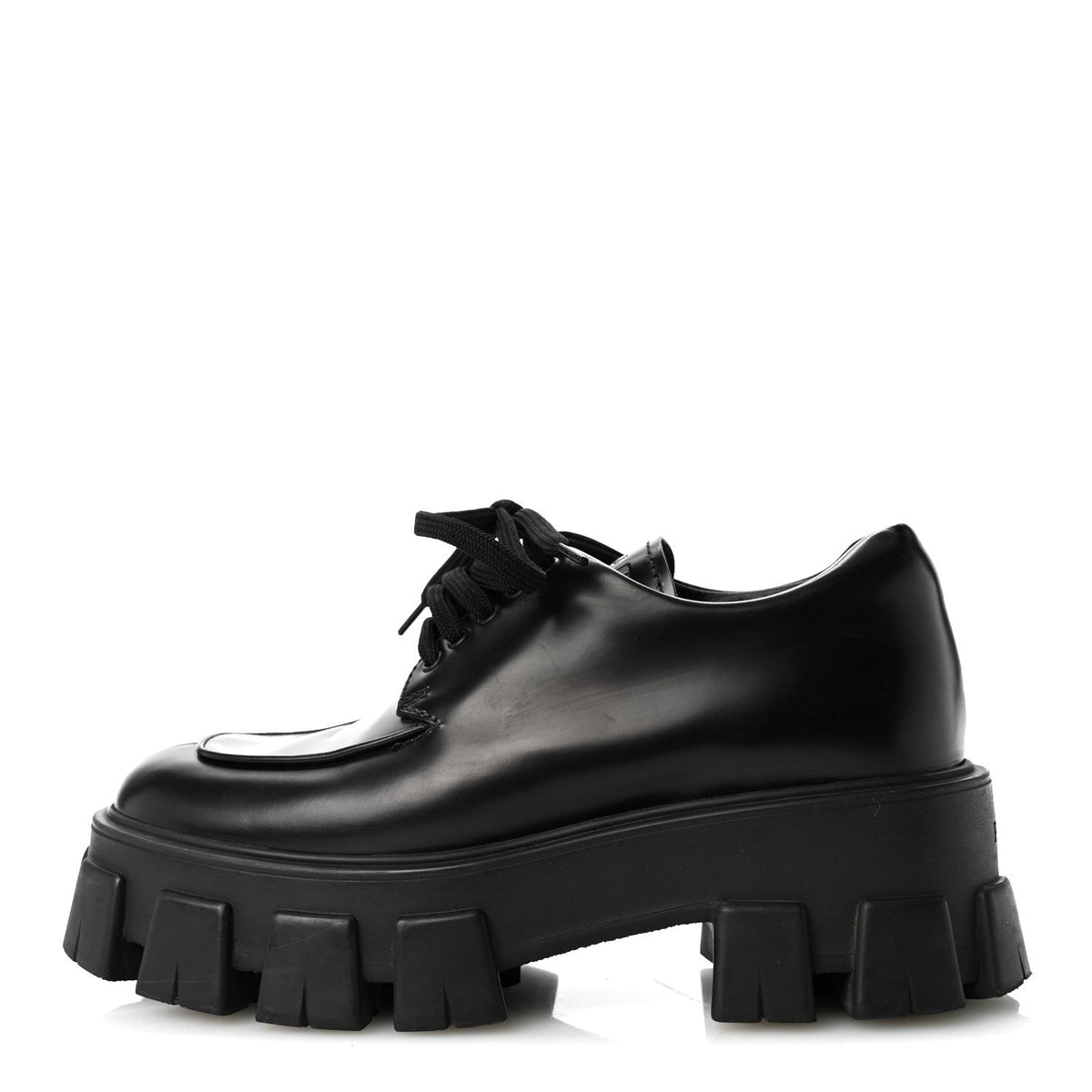 Spazzolato Rois Monolith 55Mm Derby Loafers Black