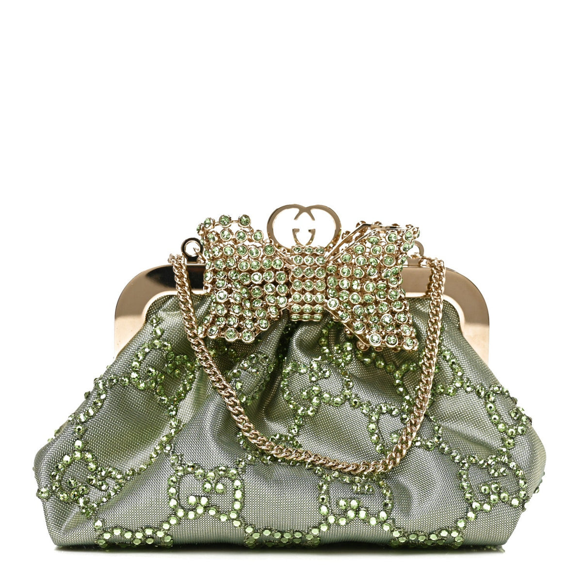 Mini Nylon Clutch Bag - Green
