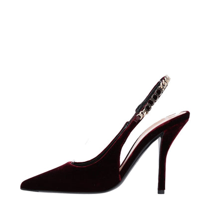 Gucci Velvet Crystal Nappa Women's Charlotte Slingback Pumps 36.5 New Vineyard