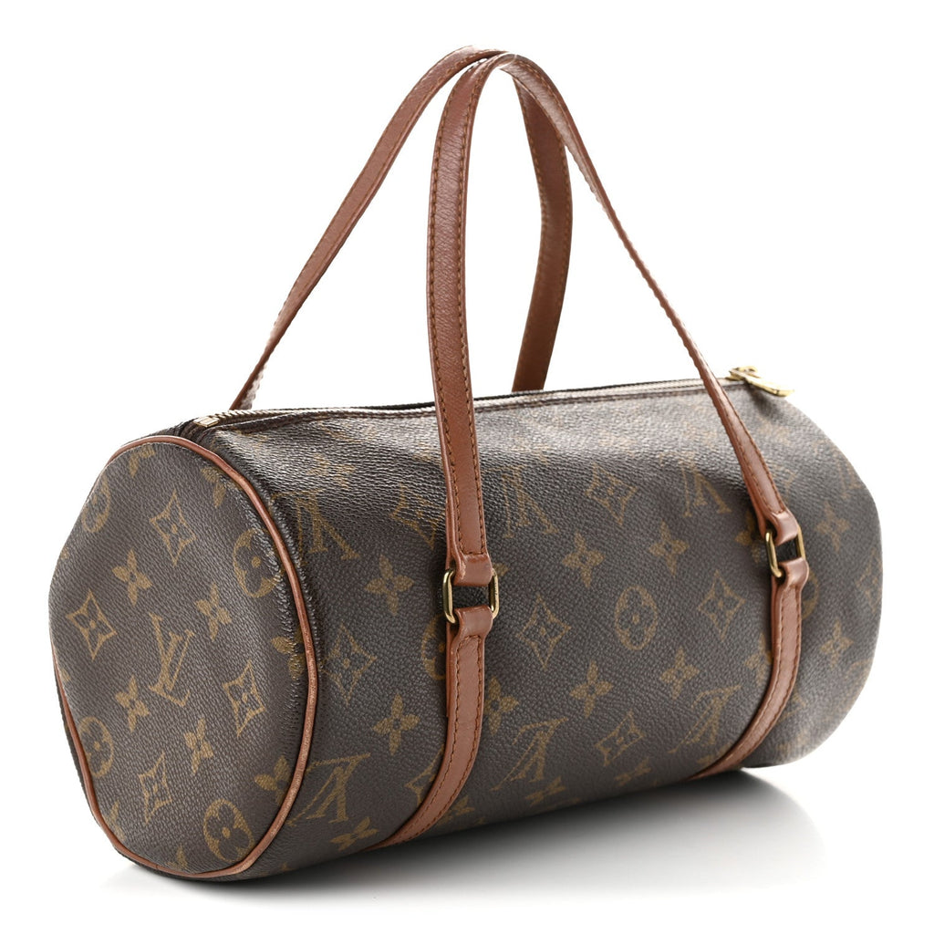 Louis Vuitton Monogram Canvas Papillon 26 Shoulder Bag Brown