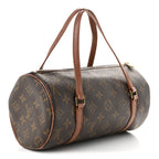 Louis Vuitton Monogram Canvas Papillon 26 Shoulder Bag Brown