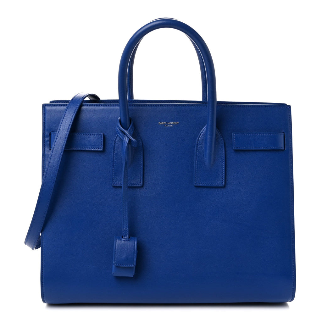 Saint Laurent Calfskin Small Sac De Jour Outremer