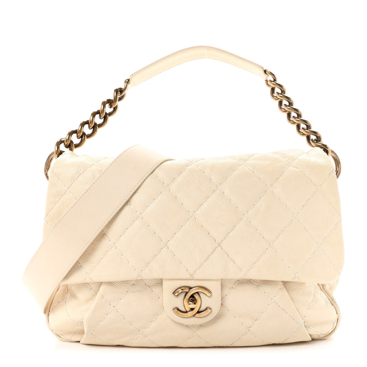 Medium Calfskin Flap Shoulder Bag