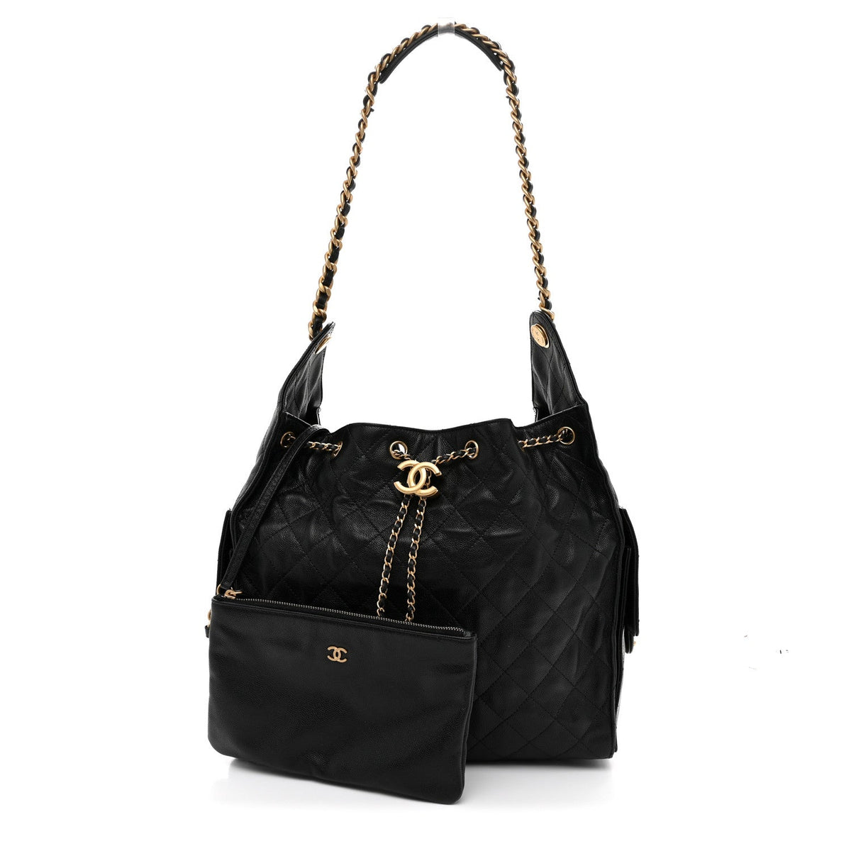 Medium Quilted Caviar Handbag