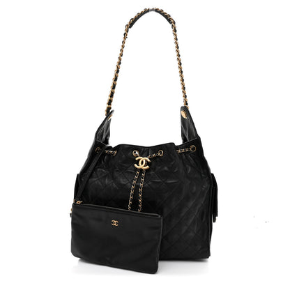Medium Quilted Caviar Handbag