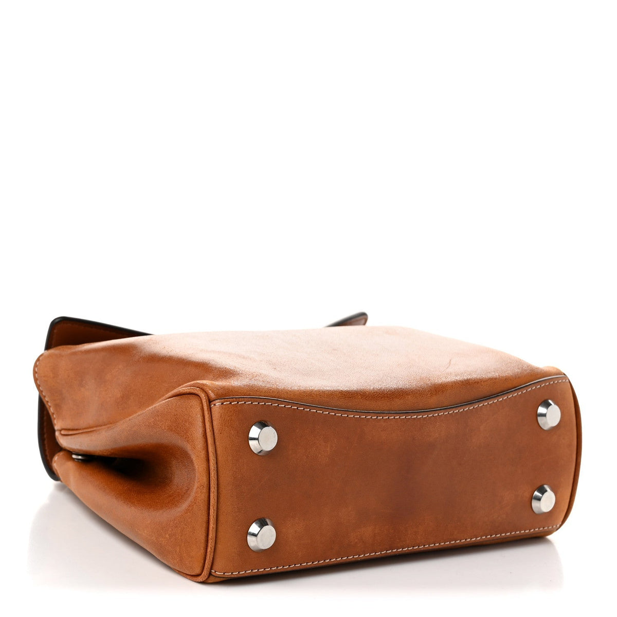 Balenciaga Lambskin Mini Rodeo Top Handle Bag Tan Cowboy