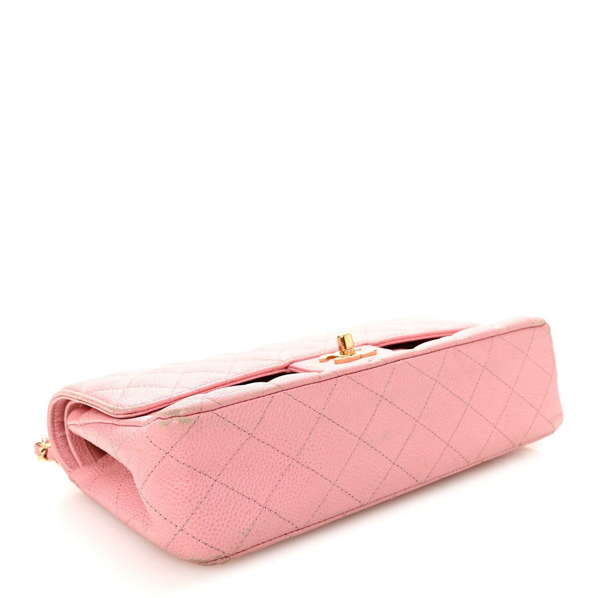 Medium Quilted Caviar Flap Shoulder Bag