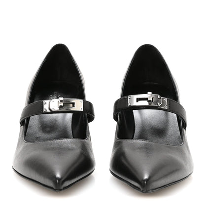 Hermes Nappa Kiara Kelly Women's Pumps Black