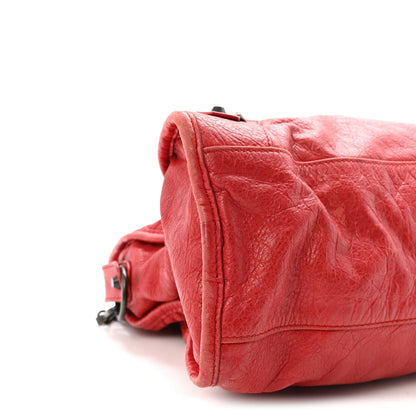 Agneau Classic Hardware City Rouge Coque Handbag