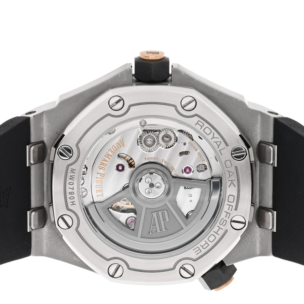 Audemars Piguet Stainless Steel Rubber 42mm Royal Oak Offshore Watch Green 15720ST